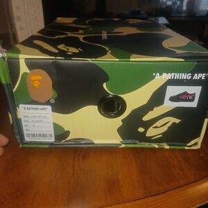 Bape ape shark all black low